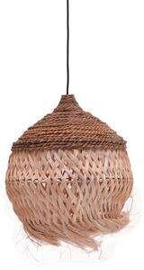 Φωτιστικό οροφής Fiorine abaca σε φυσικό χρώμα 35x35x45+ cm