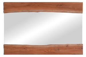 Καθρέφτης Riverine από ξύλο teak σε φυσική απόχρωση 120x80x4 cm