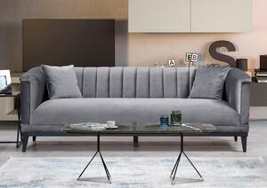 3θέσιος καναπές Trendy Σκούρο Γκρι 225x79x89 cm