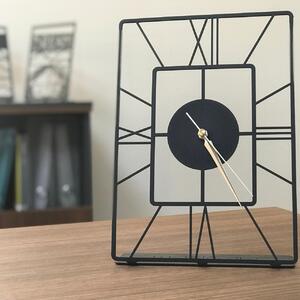 Διακοσμητικό Επιτραπέζιο Ρολόι Asalet Pod Μαύρο 20x30 cm