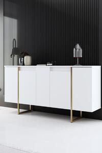 Κονσόλα Luxe Λευκό 160x35x80 cm