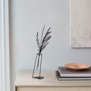 Διακοσμητικό αντικείμενο Flowerpot Μαύρο 19x50 cm