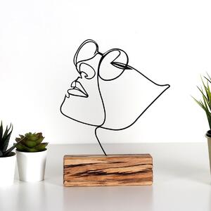 Διακοσμητικό αντικείμενο M-037 Μαύρο 17x31x3.5 cm