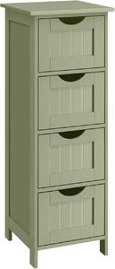 Ντουλάπι Μπάνιου με Συρτάρια Songmics Πράσινο 30x30x82 cm