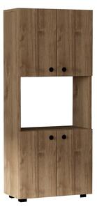 Ντουλάπι Κουζίνας Guzel Pako World Καρυδί 60x31.4x140 cm