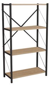 Βιβλιοθήκη Jackrey Pako World, Δρυς, 60x30x114 cm