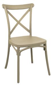 Καρέκλα κήπου Crossie Pako World Cappuccino 38x46.5x82 cm