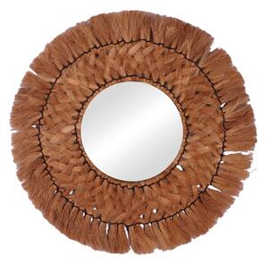 Καθρέφτης Ailan Boho Pako World Natural 60x60x8 cm