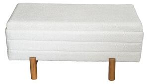 Σετ 2 σκαμπό με αποθηκευτικό χώρο Cindy Pako World Μπεζ 110x50x49 cm