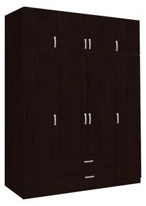 Ντουλάπα dormitor Royal Pako World Σκούρο Καφέ 200x58x230 cm