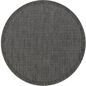 Στρογγυλό Χαλί Giza Μαύρο 200x200 cm