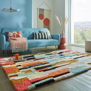Χαλί Maroc Zagora Geo Shaggy Πολύχρωμο 120X170 cm, Flair Rugs