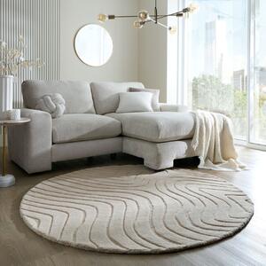Στρογγυλό Χαλί Mesmerise Μπεζ 160x160 cm, Flair Rugs