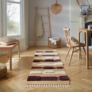 Χαλί Διαδρόμου Medina Blocks Μωβ 60x230 cm, Flair Rugs