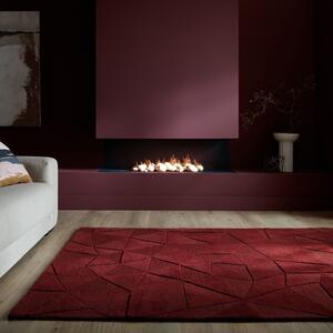 Στρογγυλό Χαλί Shard Κόκκινο 160x160 cm, Flair Rugs