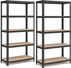 Μεταλλική ραφιέρα Μαύρο Songmics 90x40x180 cm