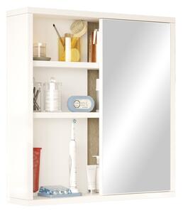 Ντουλάπι Μπάνιου με Καθρέφτη Bagno, Pako World, Λευκό, 60x14x63 cm
