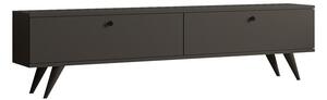 Έπιπλο TV Jate Σκούρο Γκρι 160x25x40 cm