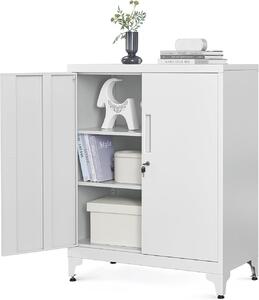 Μεταλλικό Ντουλάπι Αποθήκευσης, Songmics, Gray, 40 x 80 x 90 cm