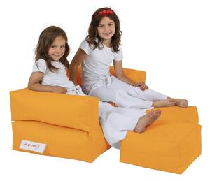 Πολυθρόνα Πουφ Κήπου Kids Πορτοκαλί 50x35x40 cm