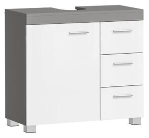 Ντουλάπι Μπάνιου Λευκό-Γκρι Vasagle 30 x 70 x 64 cm