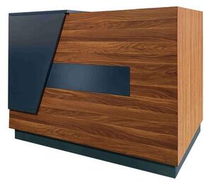 Γραφείο υποδοχής Oscar Καρυδί 140x65x110 cm