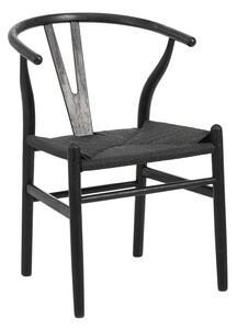 Καρέκλα Wishbone Μαύρο 53.5x57x74 cm