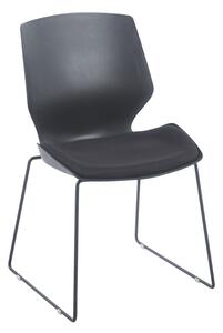Καρέκλα PP-PU Μαύρο 47x52x85 cm
