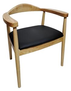 Καρέκλα με μπράτσα Joube Natural 59x48x73 cm