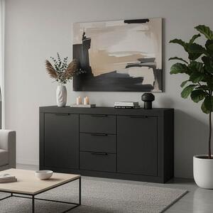 Συρταριέρα Doha Σκούρο Γκρι 150x45x80.5 cm