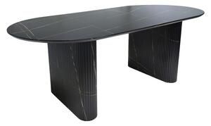 Τραπέζι τραπεζαρίας Nembou boho Μαύρο 210x100x76 cm