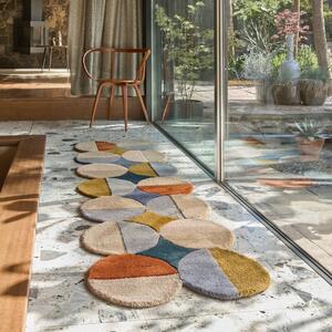Χαλί διάδρομος Mia Ellipse Μπλε, Κεραμιδί 80x230 cm, Flair Rugs
