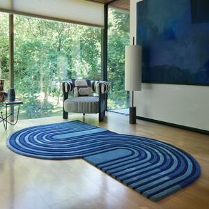 Χαλί Conway Retro Shaped Σκούρο Μπλε 120x180 cm, Flair Rugs