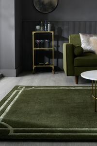Χαλί Gatsby Wool Πράσινο masliniu 120x170 cm, Flair Rugs