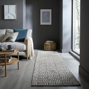 Χαλί διάδρομος Rhett κυκλικό Knit Γκρι 80x300 cm, Flair Rugs