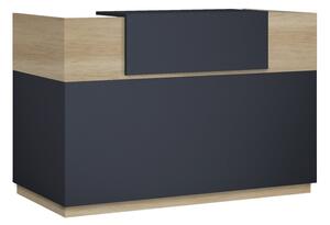 Γραφείο υποδοχής Lotus Ανθρακί 200x70x110 cm