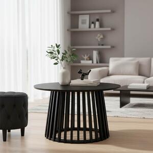 Τραπεζάκι σαλονιού Domonic Μαύρο 80x80x45 cm
