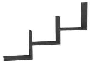 Ράφι τοίχου Mauer, Pako World, Ανθρακί, 90x19x60 cm