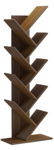 Βιβλιοθήκη Fyllo, Καρυδί, 50x25x141.5 cm