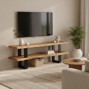 Έπιπλο TV, Fuji, Φυσικό, 140x40x52 cm