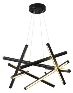 Φωτιστικό οροφής LED, Luminis, Μαύρο, 85x85x40 cm