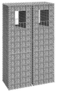 VidaXL Συρματοκιβώτια Στύλοι 2 τεμ. 40 x 40 x 140 εκ. Σιδερένιοι