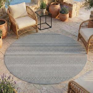 Στρογγυλό Χαλί Desert etno V3 Γκρι 80x80 cm