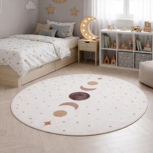 Στρογγυλό Χαλί Coco V6 Κρεμ 200x200 cm