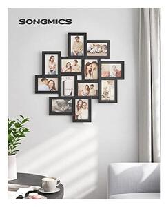 Κορνίζα για 12 φωτογραφίες, Songmics, 10 x 15, Μαύρο