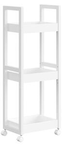 Ραφιέρα μπάνιου Songmics Λευκό 30x20x80 cm