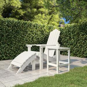 VidaXL Τραπέζι Κήπου Adirondack Λευκό 38 x 38 x 46 εκ. από HDPE