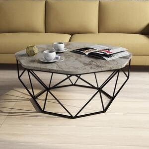 Τραπεζάκι σαλονιού Diamond - Λευκό Marble