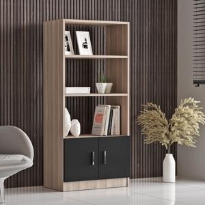 Βιβλιοθήκη Vario D - Oak, Μαύρη