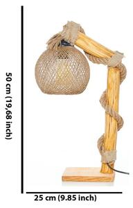 Επιτραπέζιο φωτιστικό Canata Natural 24x24x50 cm